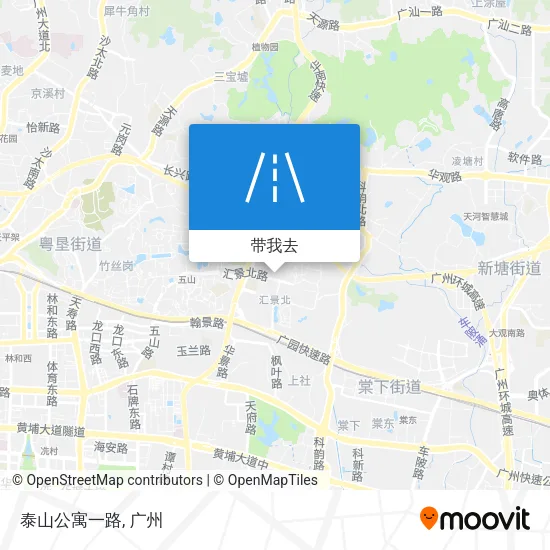 泰山公寓一路地图