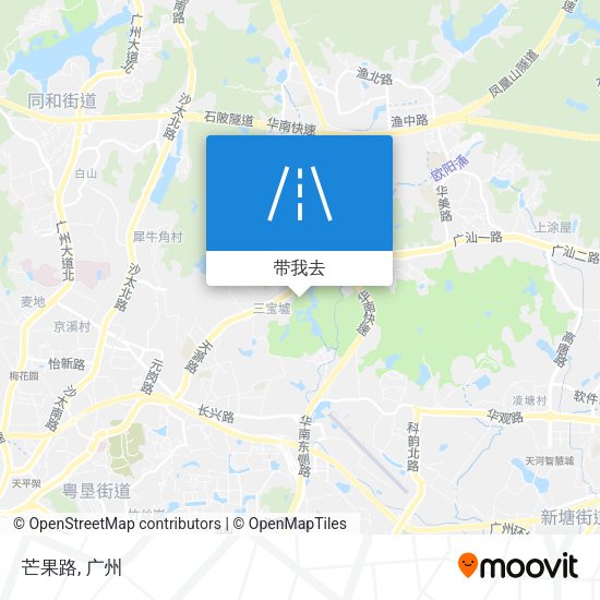 芒果路地图