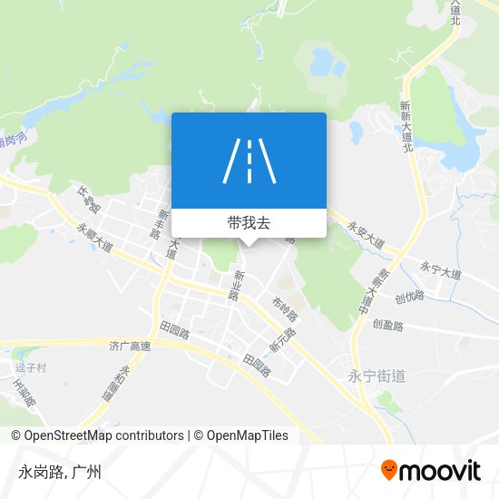 永岗路地图