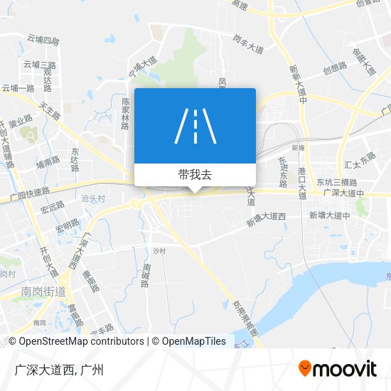 广深大道西地图