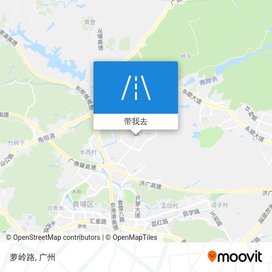 萝岭路地图