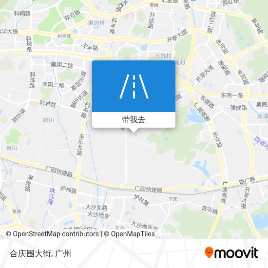 合庆围大街地图