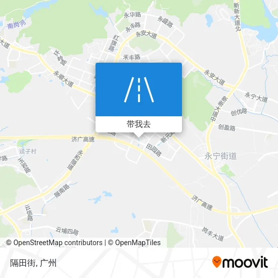 隔田街地图