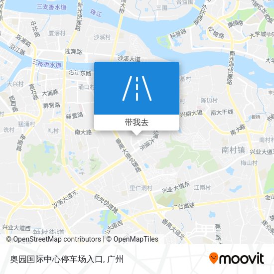 奥园国际中心停车场入口地图