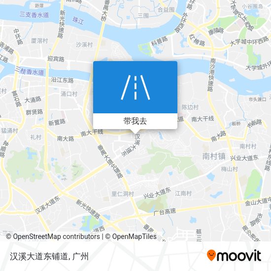 汉溪大道东铺道地图