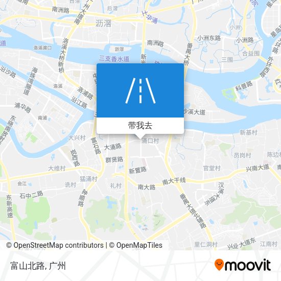 富山北路地图