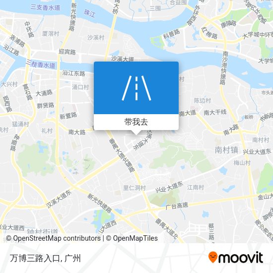 万博三路入口地图