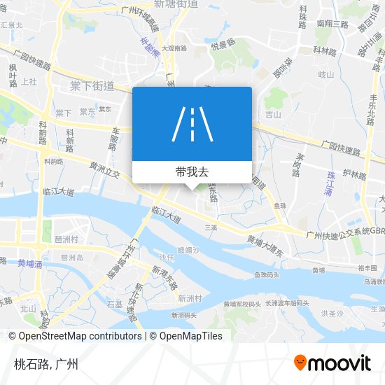 桃石路地图