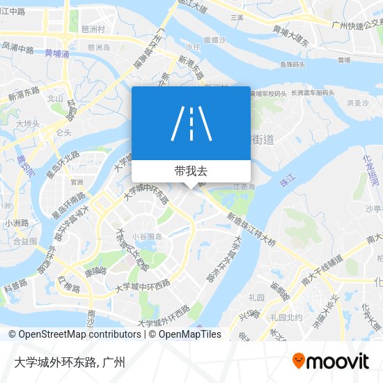 大学城外环东路地图