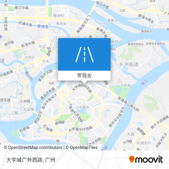 大学城广外西路地图