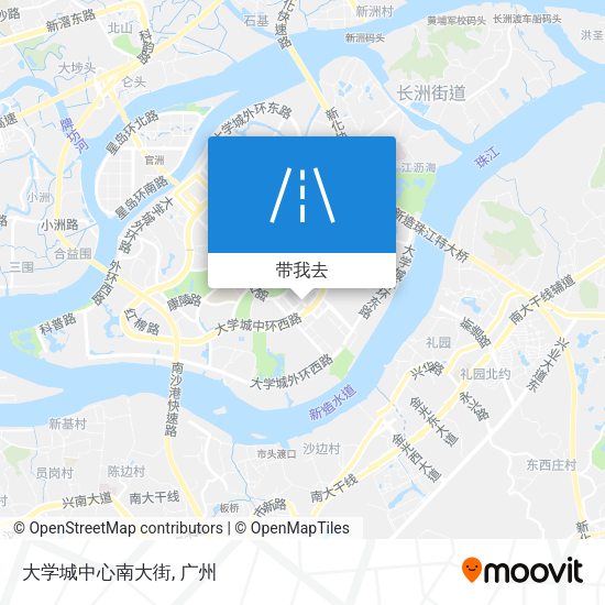 大学城中心南大街地图