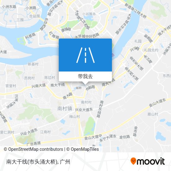 南大干线(市头涌大桥)地图