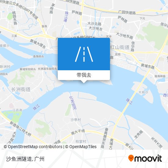 沙鱼洲隧道地图