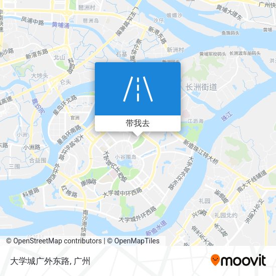 大学城广外东路地图