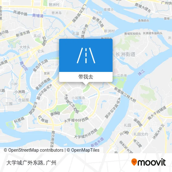 大学城广外东路地图