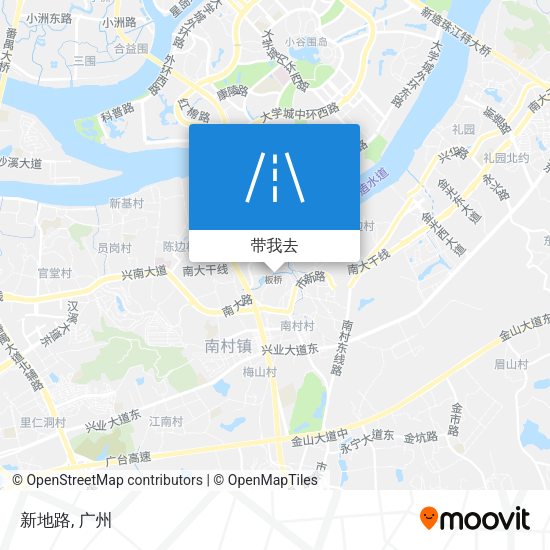 新地路地图