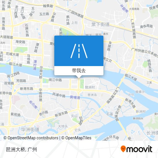 琶洲大桥地图