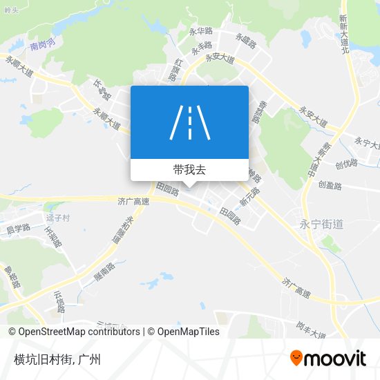 横坑旧村街地图