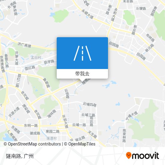 隧南路地图