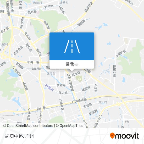 岗贝中路地图