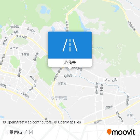 丰景西街地图