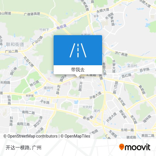 开达一横路地图