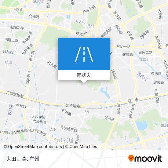 大田山路地图