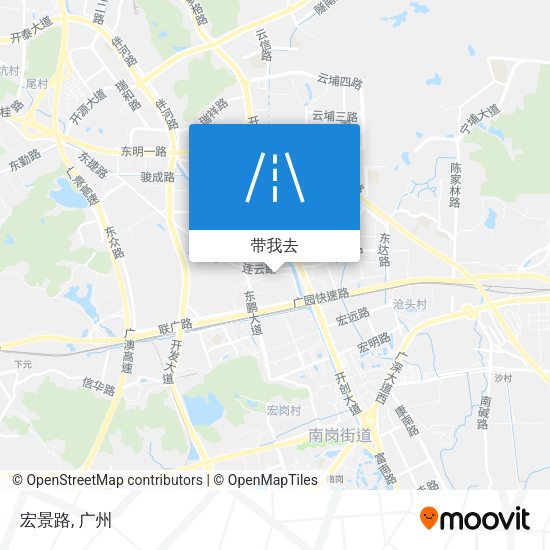 宏景路地图