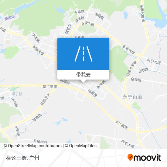 横迳三街地图