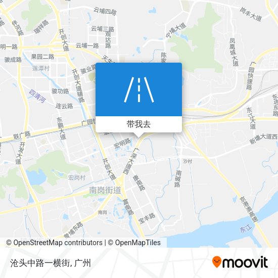 沧头中路一横街地图