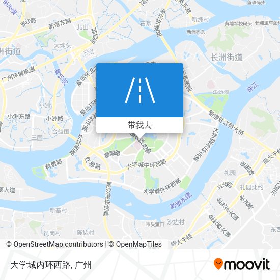 大学城内环西路地图