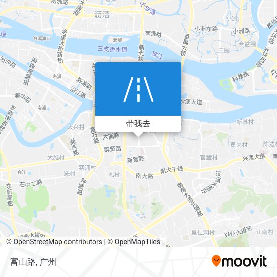 富山路地图