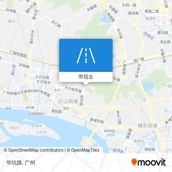 华坑路地图