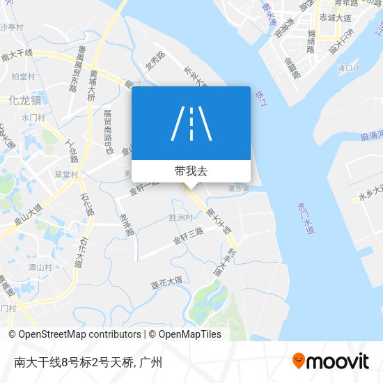 南大干线8号标2号天桥地图