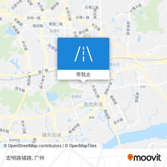 宏明路辅路地图
