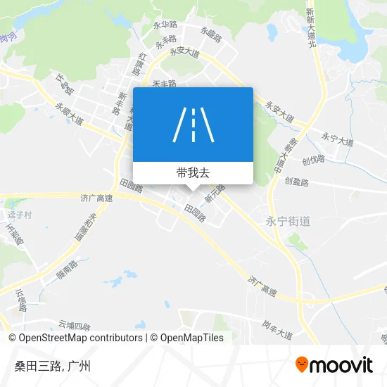 桑田三路地图