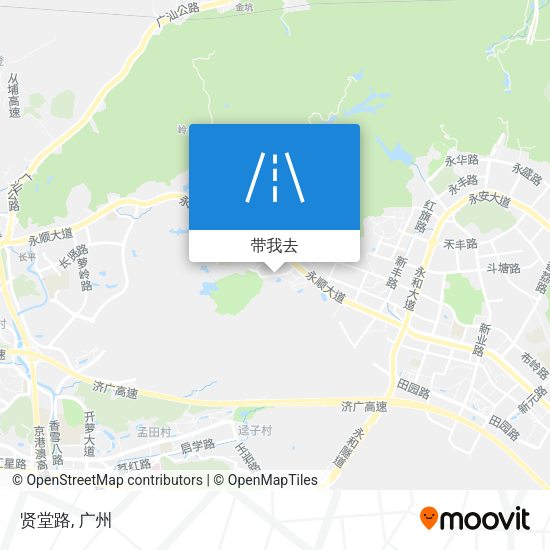 贤堂路地图