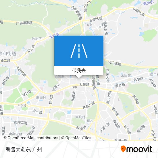 香雪大道东地图