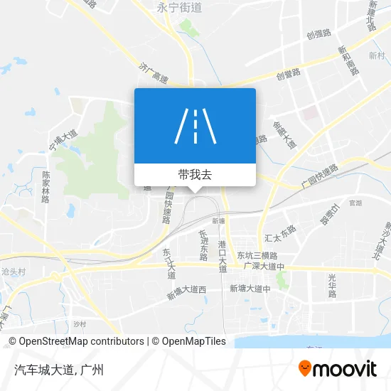 汽车城大道地图