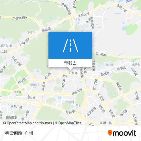 香雪四路地图