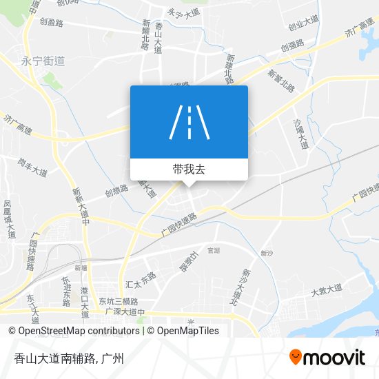 香山大道南辅路地图