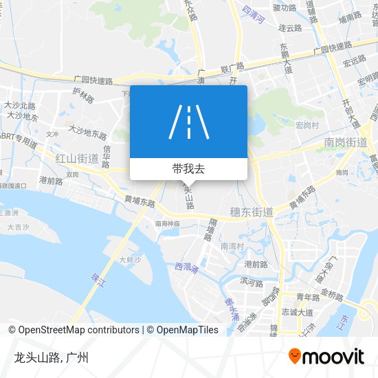 龙头山路地图