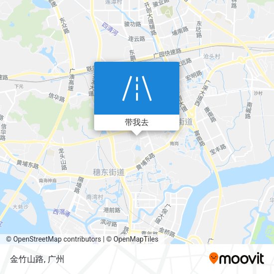 金竹山路地图