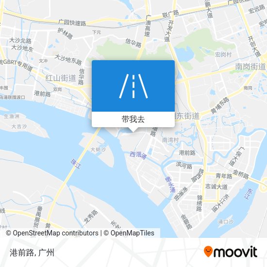 港前路地图