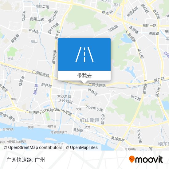 广园快速路地图