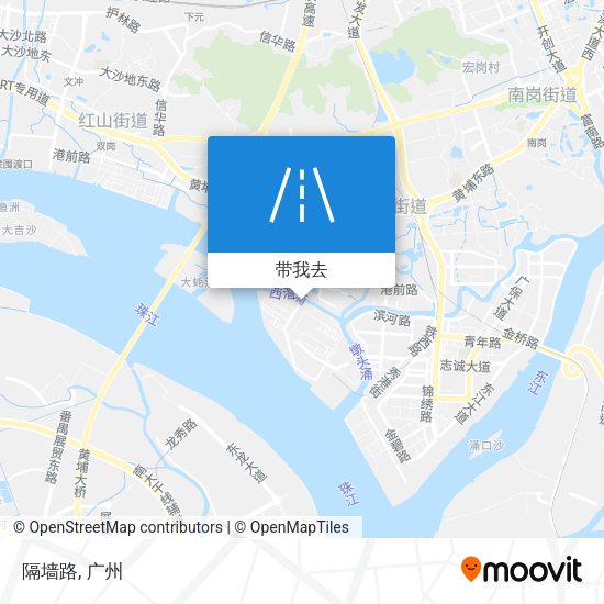 隔墙路地图