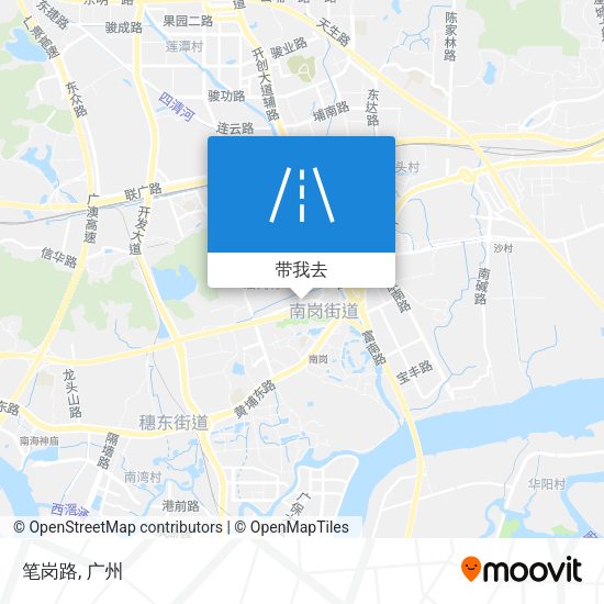 笔岗路地图