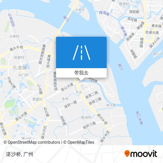 湛沙桥地图