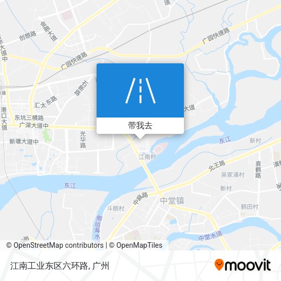 江南工业东区六环路地图