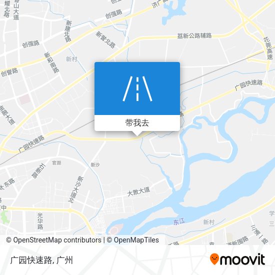 广园快速路地图